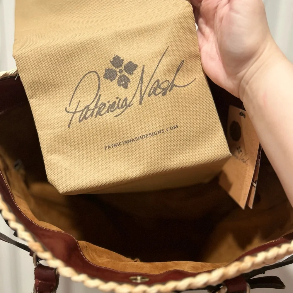 Patricia Nash Tan and Brown Woven Tote - Picture 5 of 7